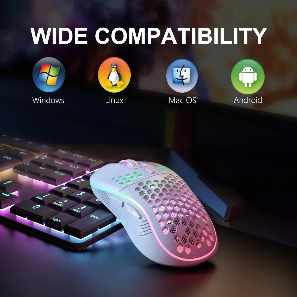 Adjustable DPI Gaming Mouse with RGB Lighting