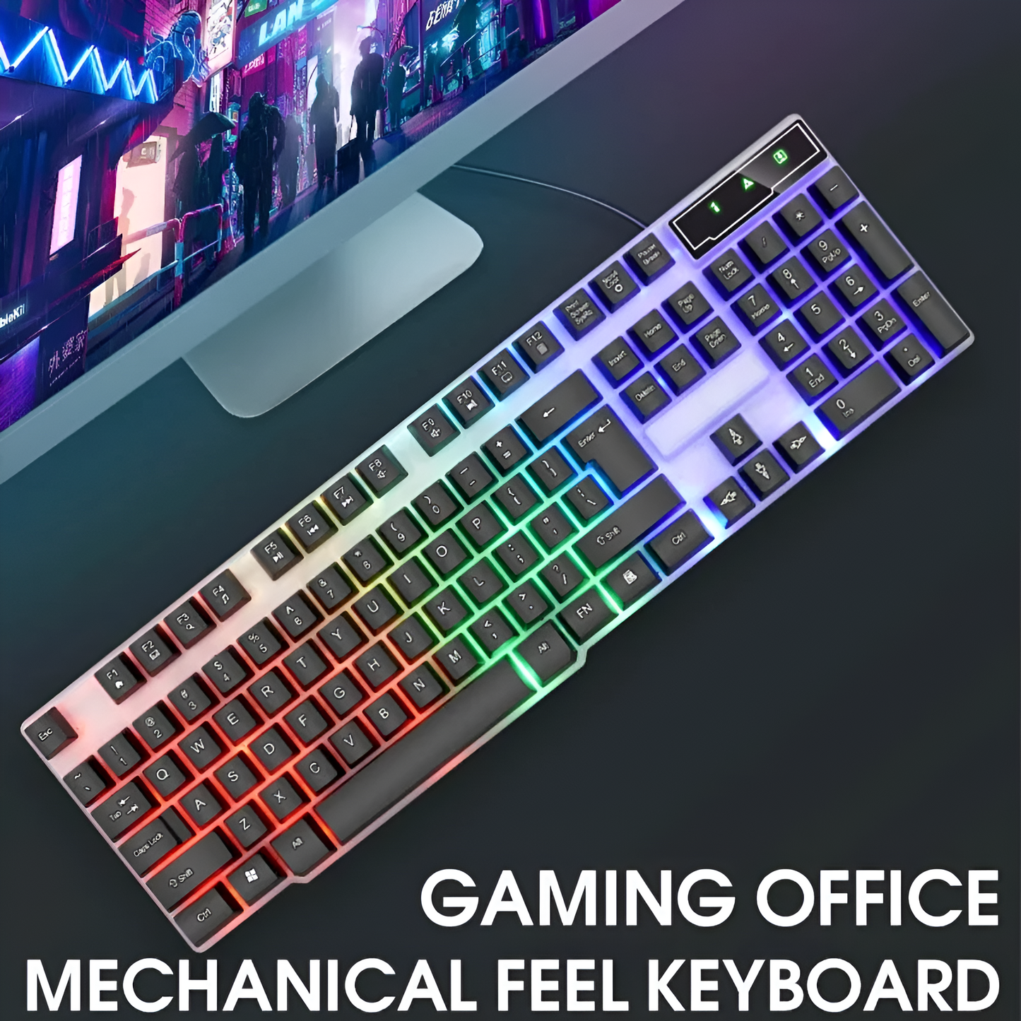 USB Backlit Gaming Keyboard that Radiates Brilliance
