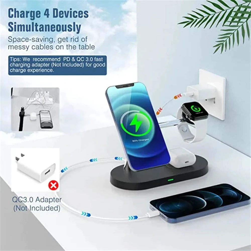 Wireless Charging Lamp Station for iPhone with Magnetic Connectivity