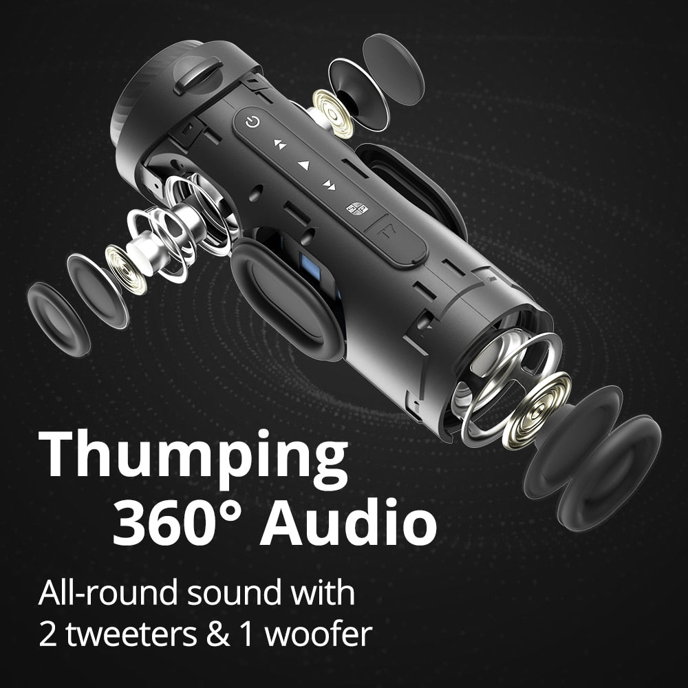 360 degrees Surround Sound Bluetooth Speaker with Dragon Design