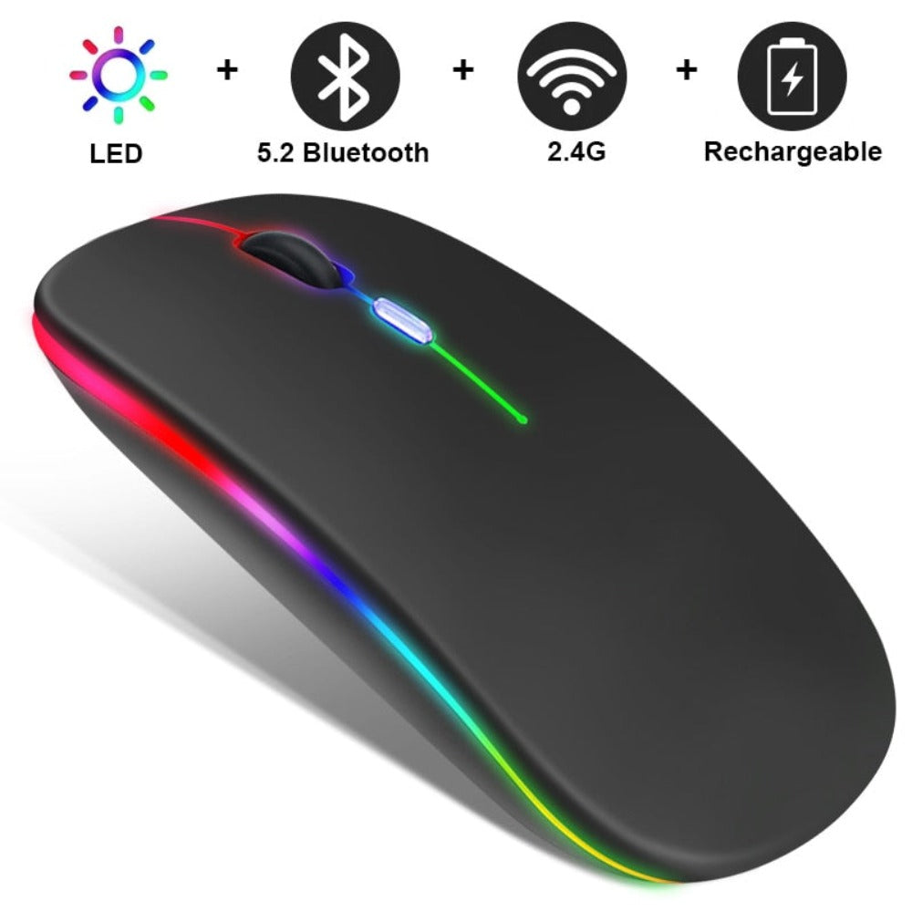 Wireless Bluetooth Mouse with RGB Functionality