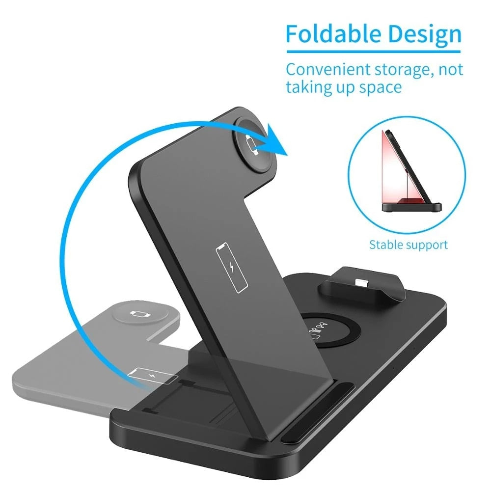 Wireless Charging Station for iPhone and Samsung Devices