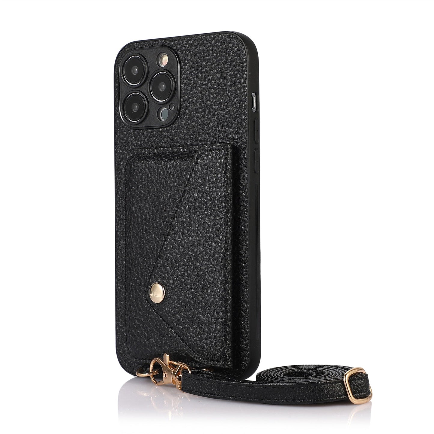 Streamlined Phone Cover with Attached Side Pocket and Carry Strap