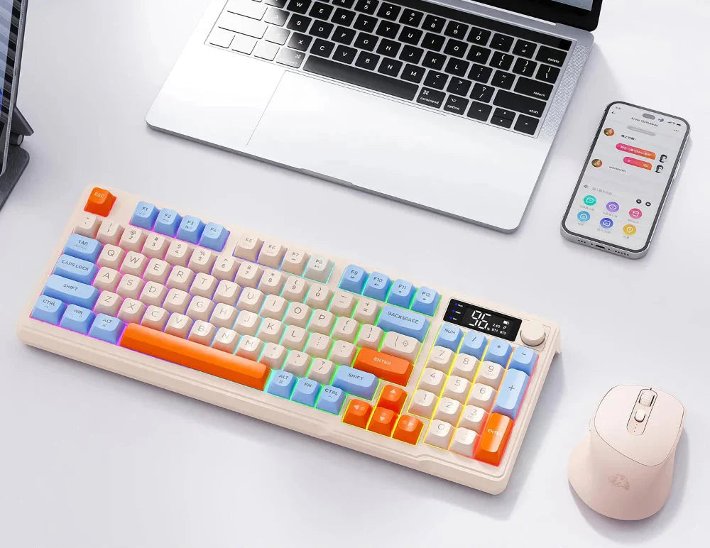 Wireless Keyboard and Mouse Set - Dragon Max 96 Bluetooth-Compatible