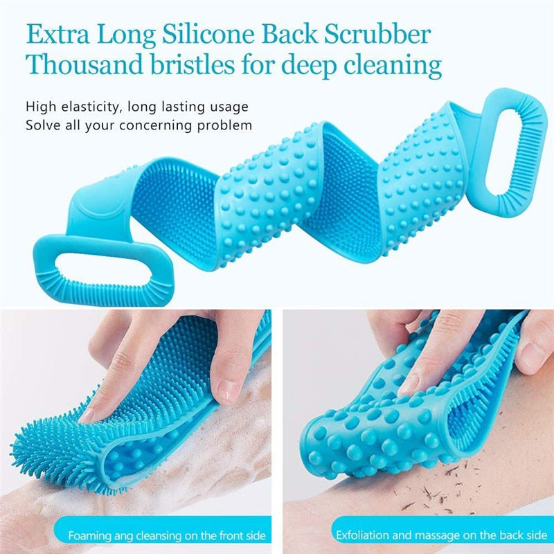 Silicone Scrubbing Belt for Exfoliating the Body