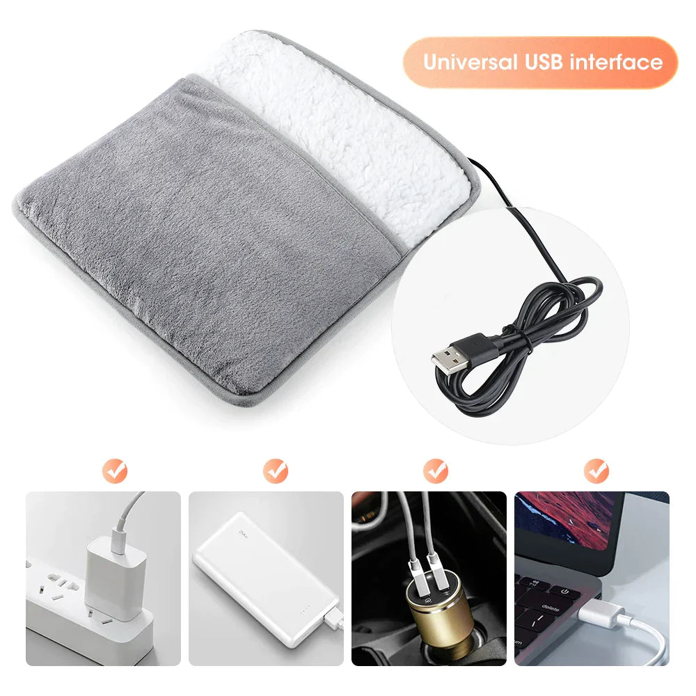 Winter Foot Warmer with Plush and Soft Texture for Versatile Use