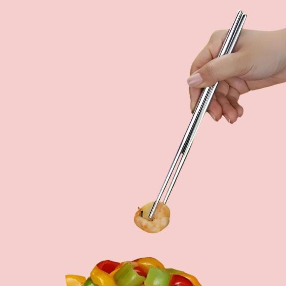 Set of 5 Pairs of Stainless Steel Chopsticks from Korea