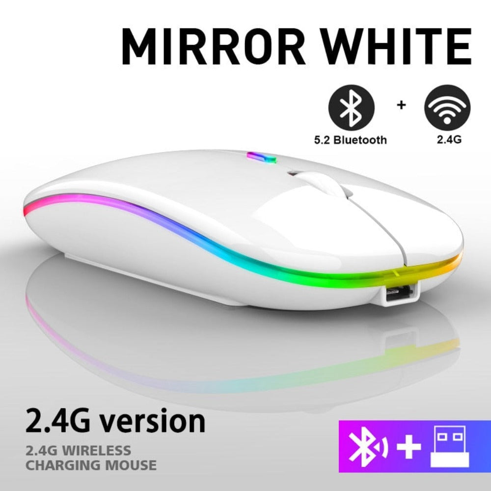 Wireless Bluetooth Mouse with RGB Functionality