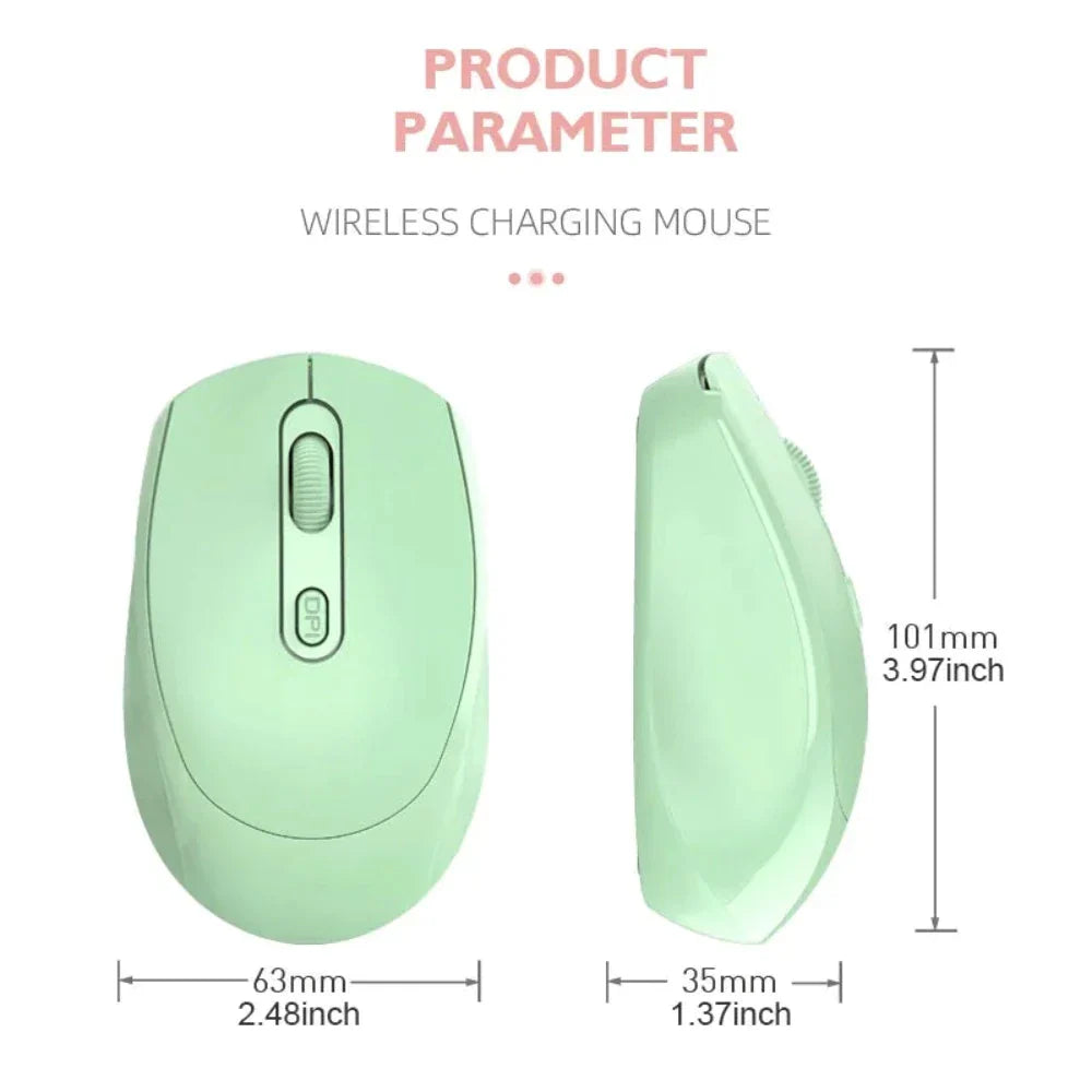 Vibrant High-Resolution Wireless Mouse with Dual Modes