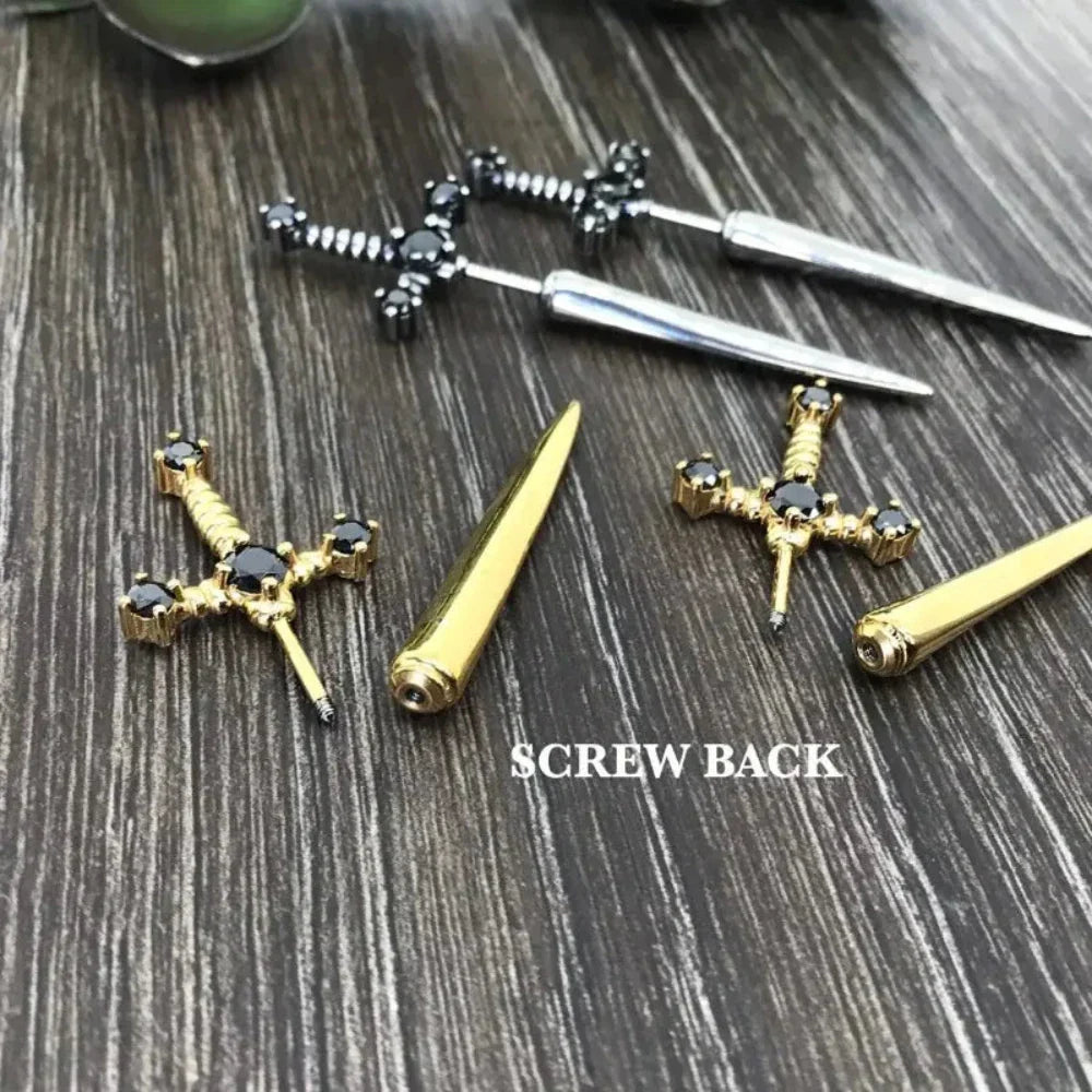 Fashion Earrings Inspired by Viking Swords