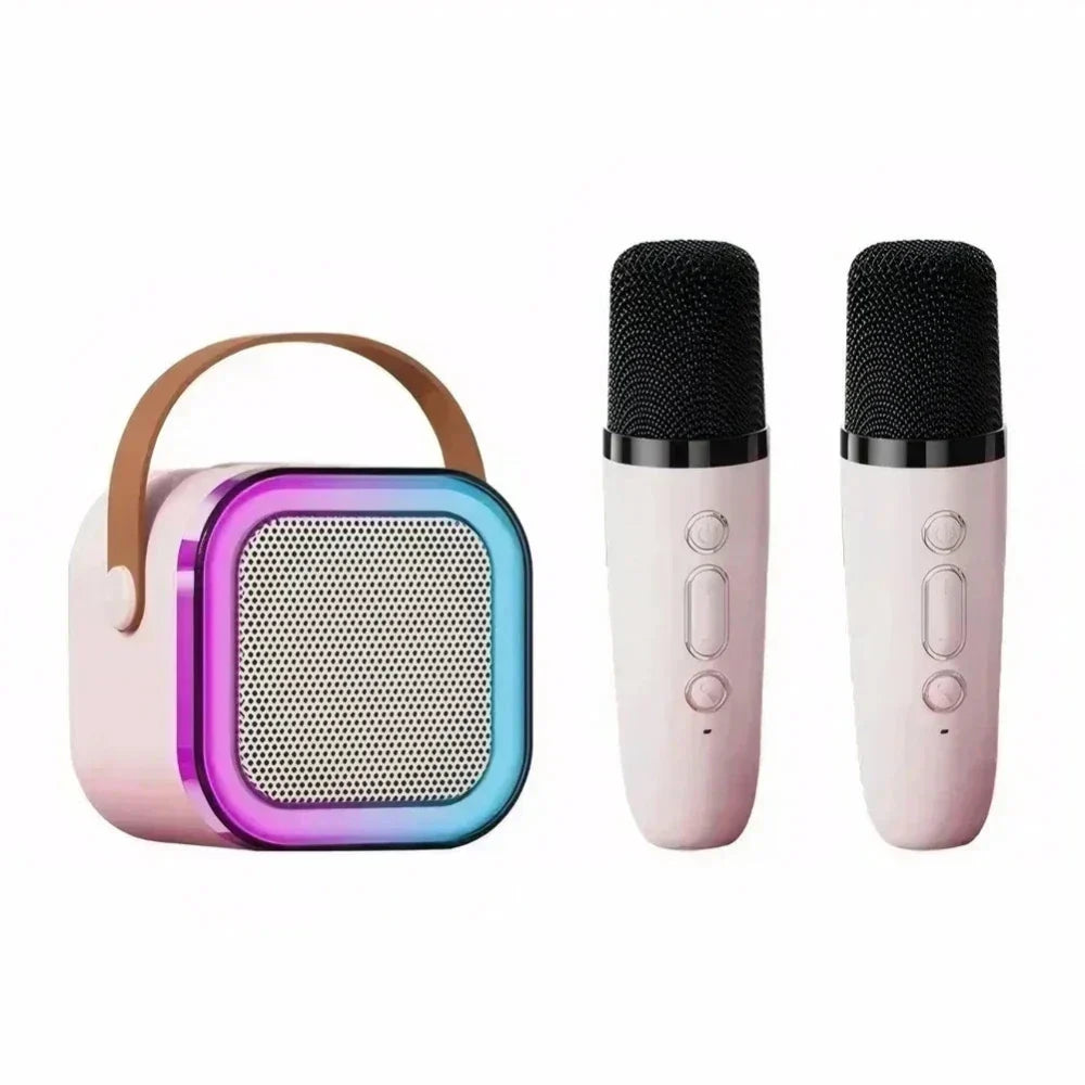 "" Wireless Mini Speaker with Dual Microphones and RGB Lighting