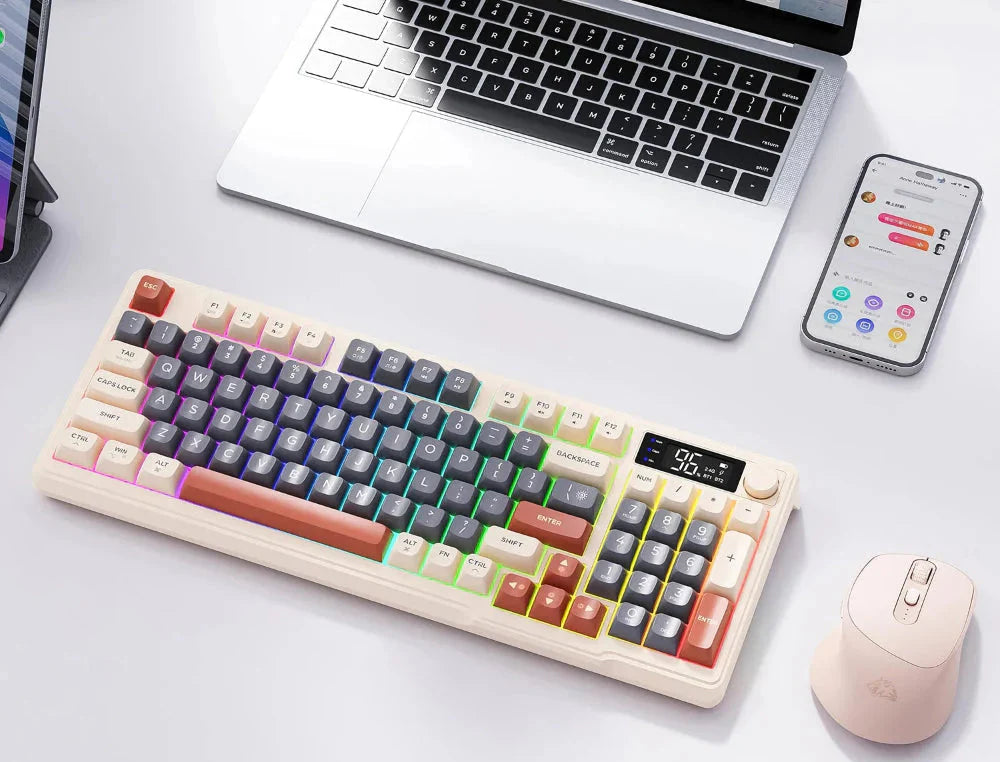 Wireless Keyboard and Mouse Set - Dragon Max 96 Bluetooth-Compatible
