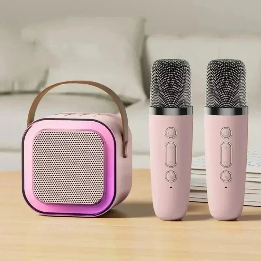 "" Wireless Mini Speaker with Dual Microphones and RGB Lighting