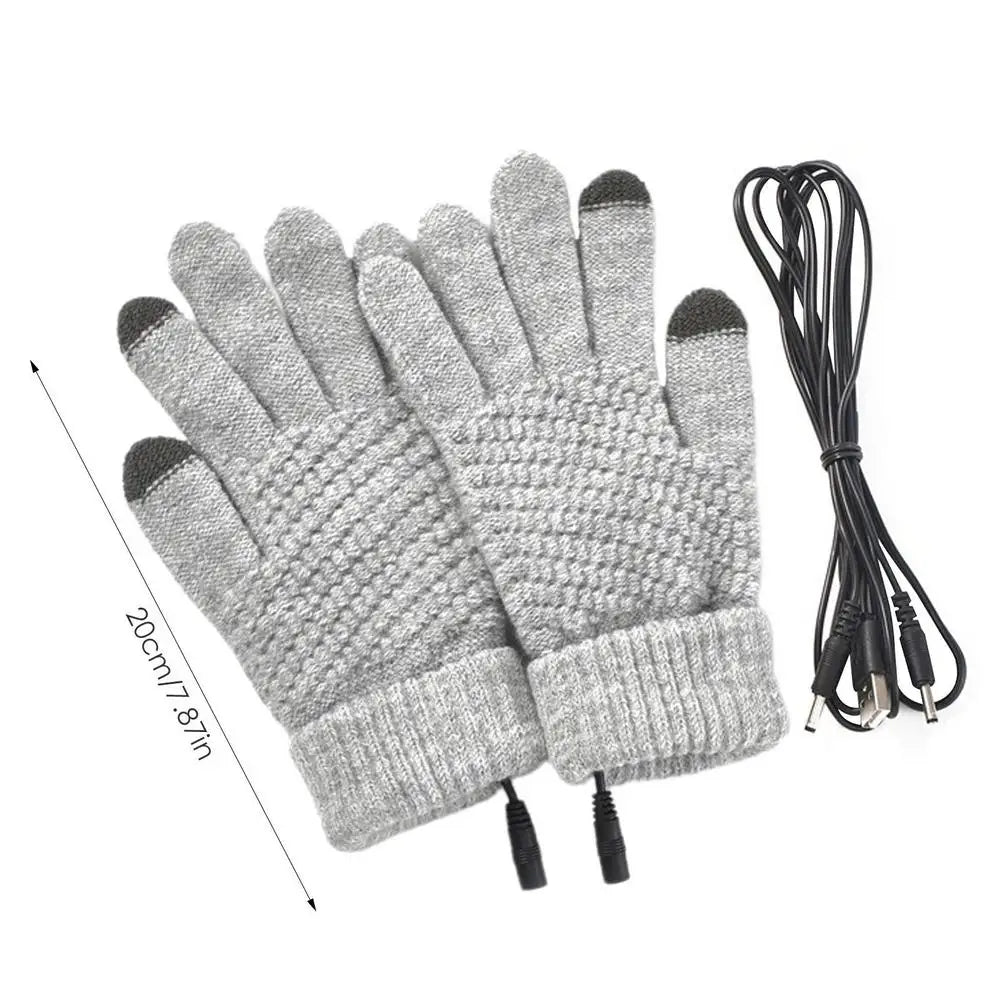 Full Finger Heated Touch Screen Gloves for Women