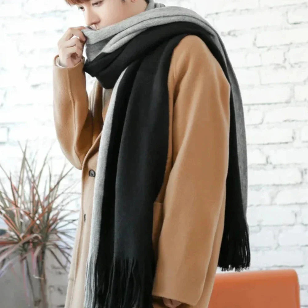Thick Dual-Toned Men's Scarf