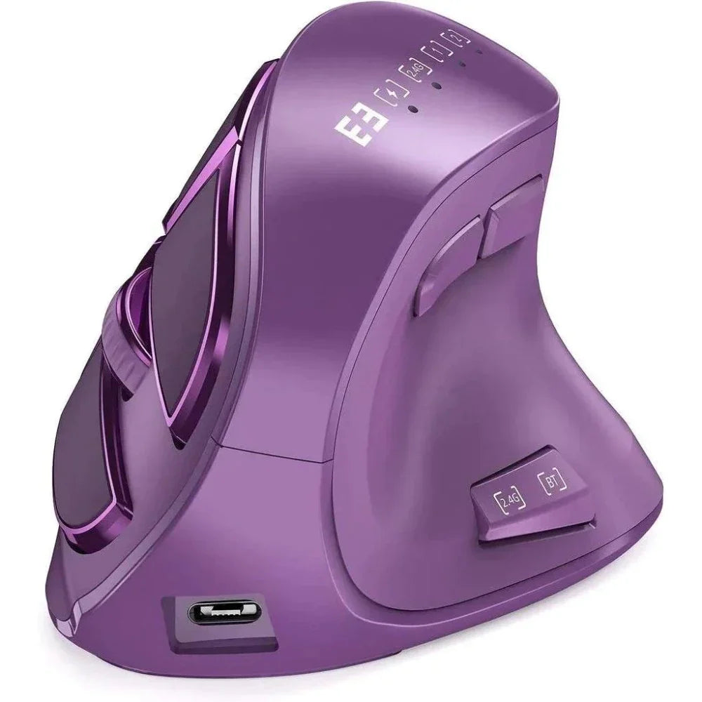 Wireless Vertical Mouse with Bluetooth and 2.4Ghz Dual Mode