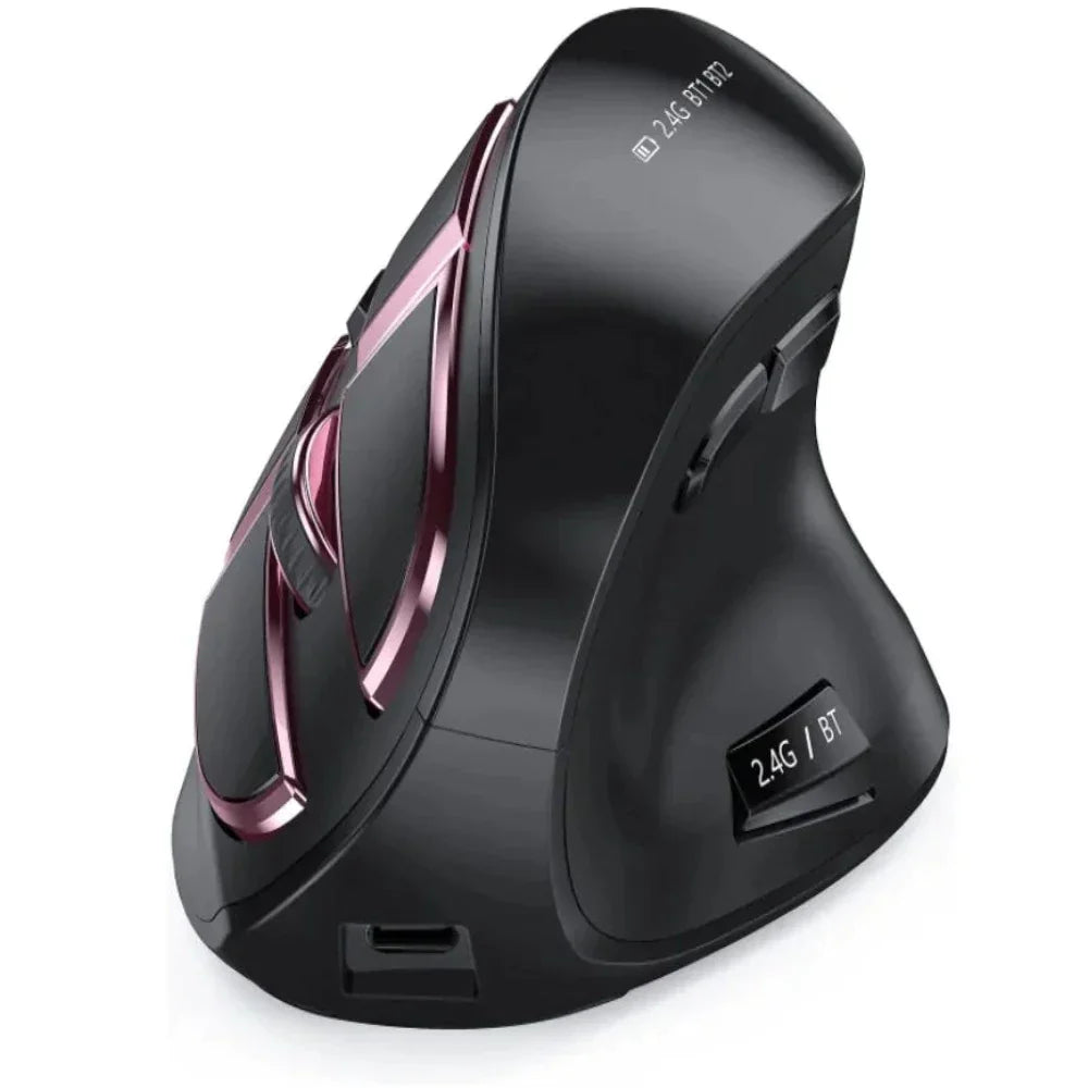 Wireless Vertical Mouse with Bluetooth and 2.4Ghz Dual Mode