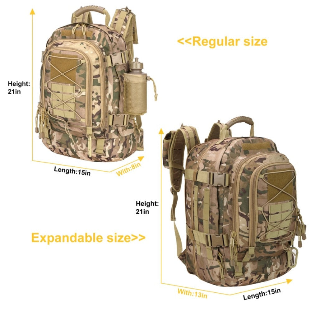 Waterproof Outdoor Backpack with Ample Storage Capacity for Camping