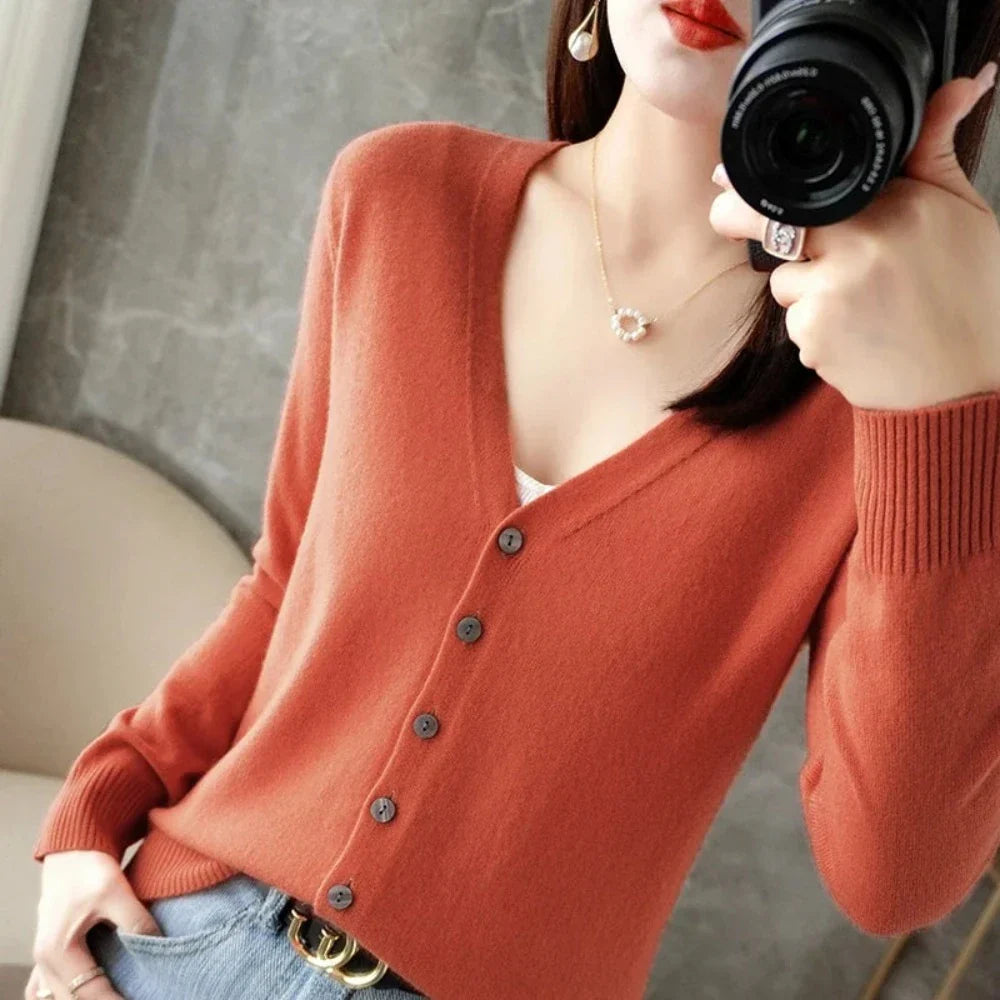 Slim Fit Cardigan for Women - Korean Inspired Design