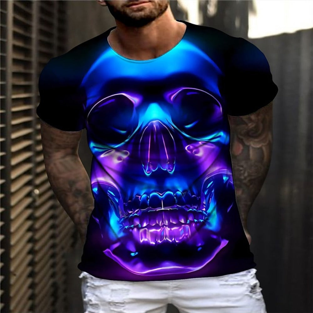 Vintage Skull Graphic Tee for Men