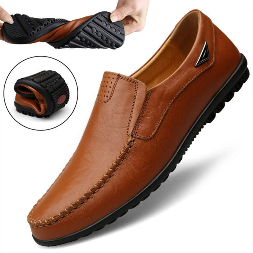 Soft Vegan Leather Men's Casual Loafers