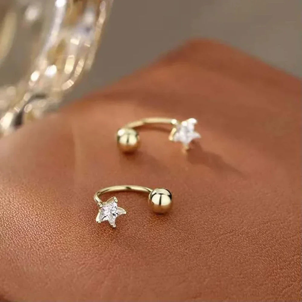 Sleek Star Studs