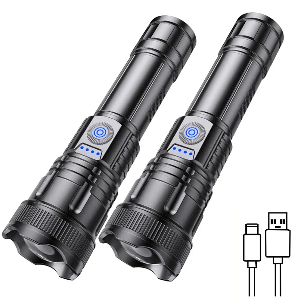 2 Piece Set of Super Bright LED Flashlights