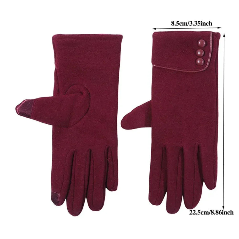 Winter Touch Screen Gloves for Women with Fleece Lining for Warmth