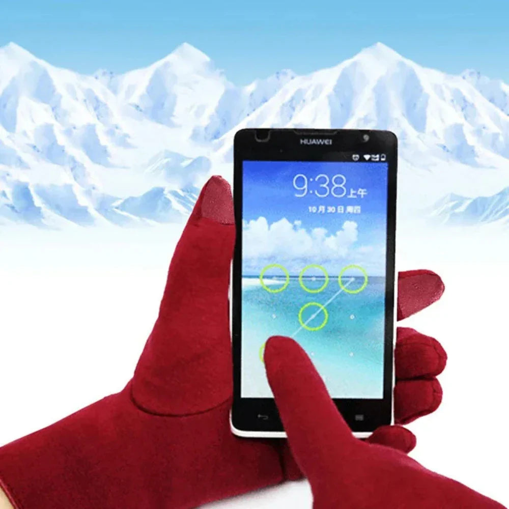 Winter Touch Screen Gloves for Women with Fleece Lining for Warmth