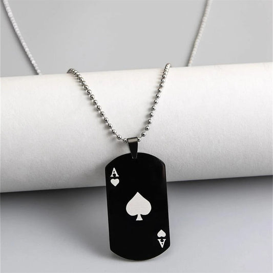 Spades Ace Necklace - Plated for Distinction