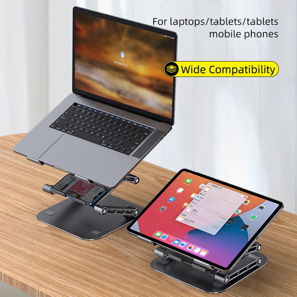 2-in-1 Adjustable Stand for Notebooks and Phones