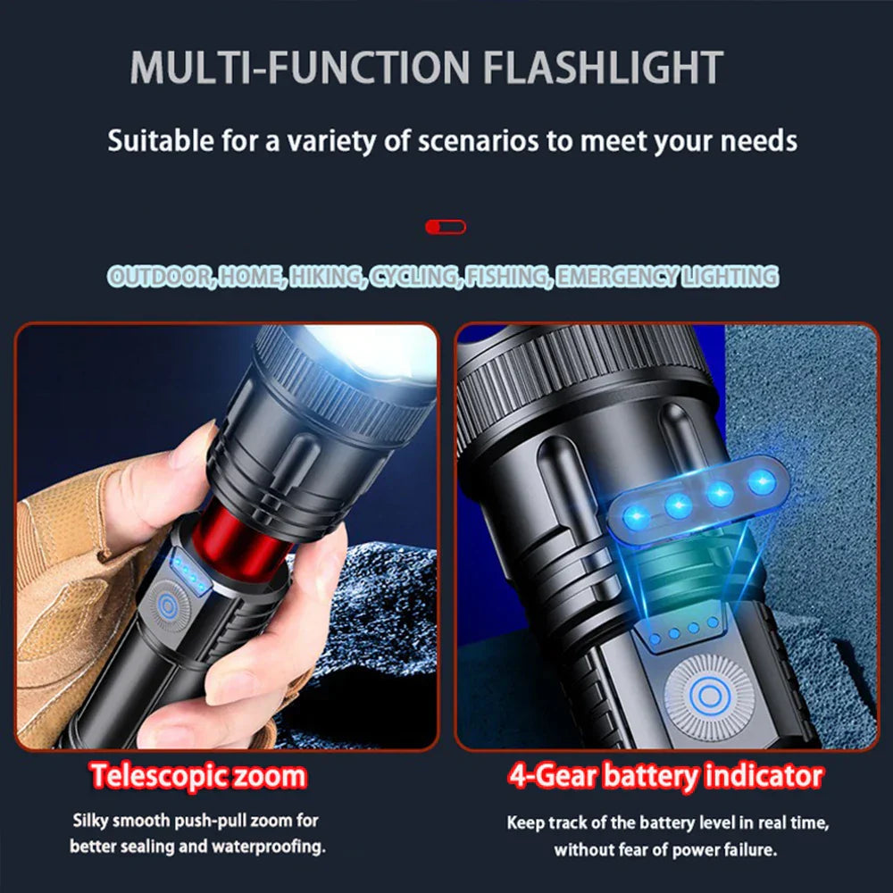 2 Piece Set of Super Bright LED Flashlights