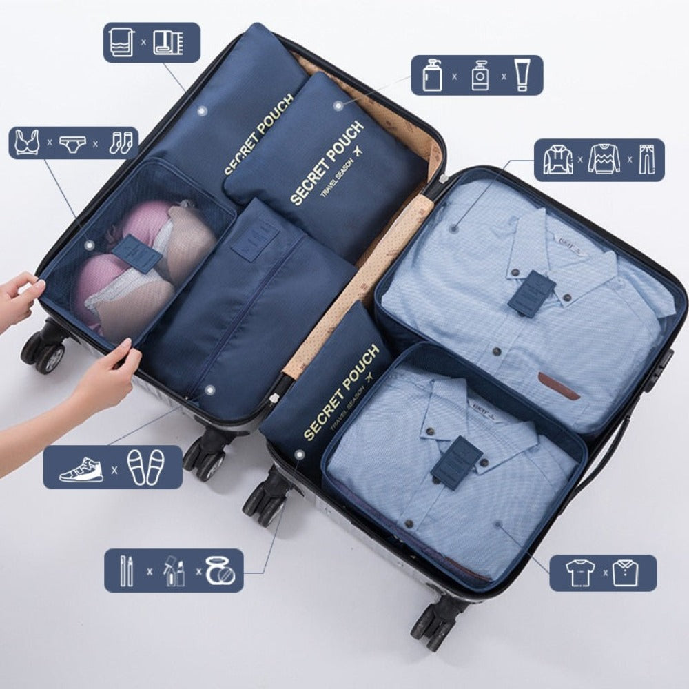 Set of 7 Luggage Packing Cubes
