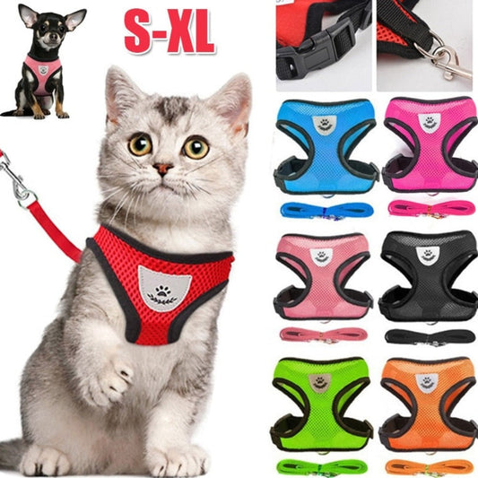 Adjustable Pet Harness with Leash: Ensuring Comfort and Control for Your Furry Friend