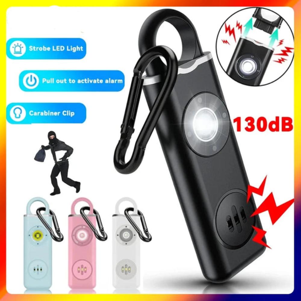 Siren Safety Alarm with Integrated LED Light for Personal Use