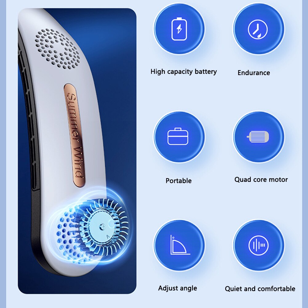 Streamlined Portable Neck Fan