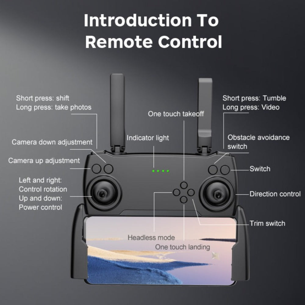 Smart Dual Camera Phantom 9 Optical Flow Ninja Drone