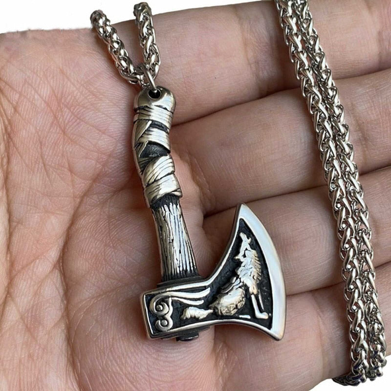 Wolf Totem Axe Pendant