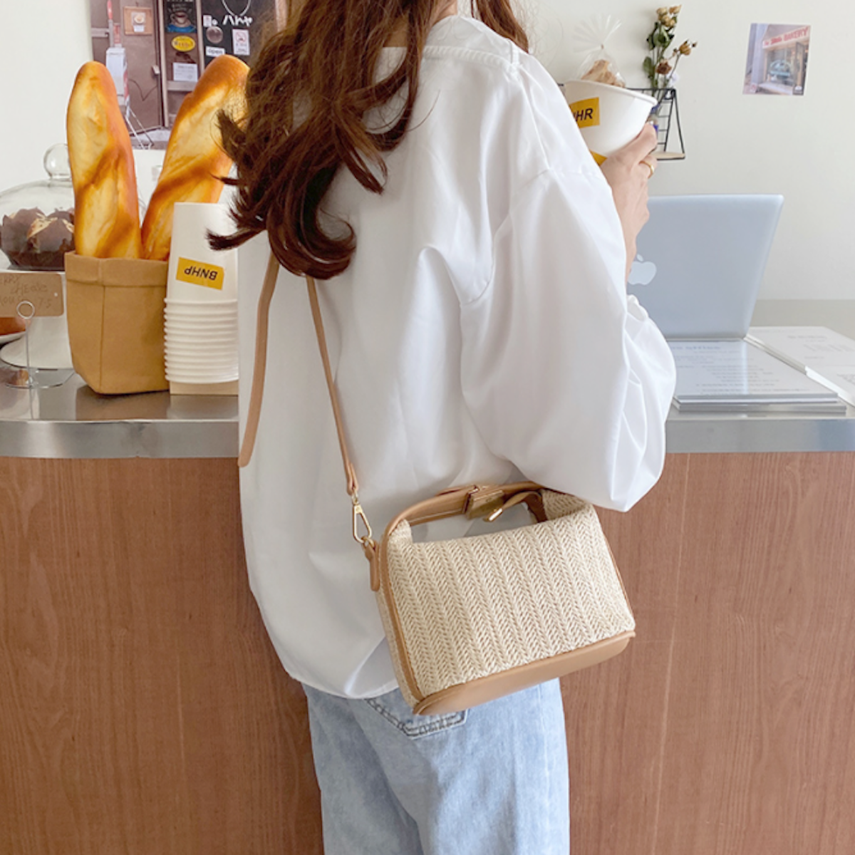 Straw Purse for Women's Summer Fashion
