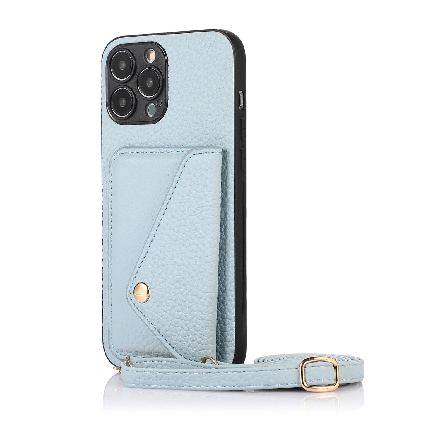 Streamlined Phone Cover with Attached Side Pocket and Carry Strap