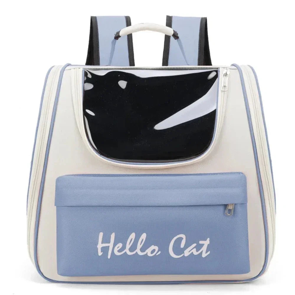 Vibrant Ventilated Feline Backpack for Exploring