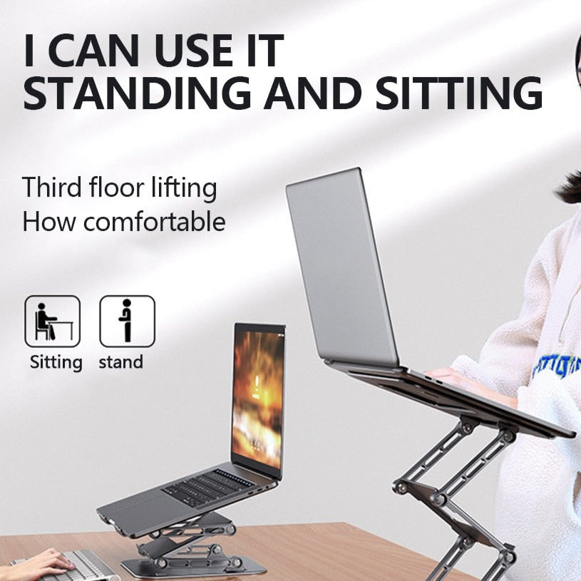 2-in-1 Adjustable Stand for Notebooks and Phones