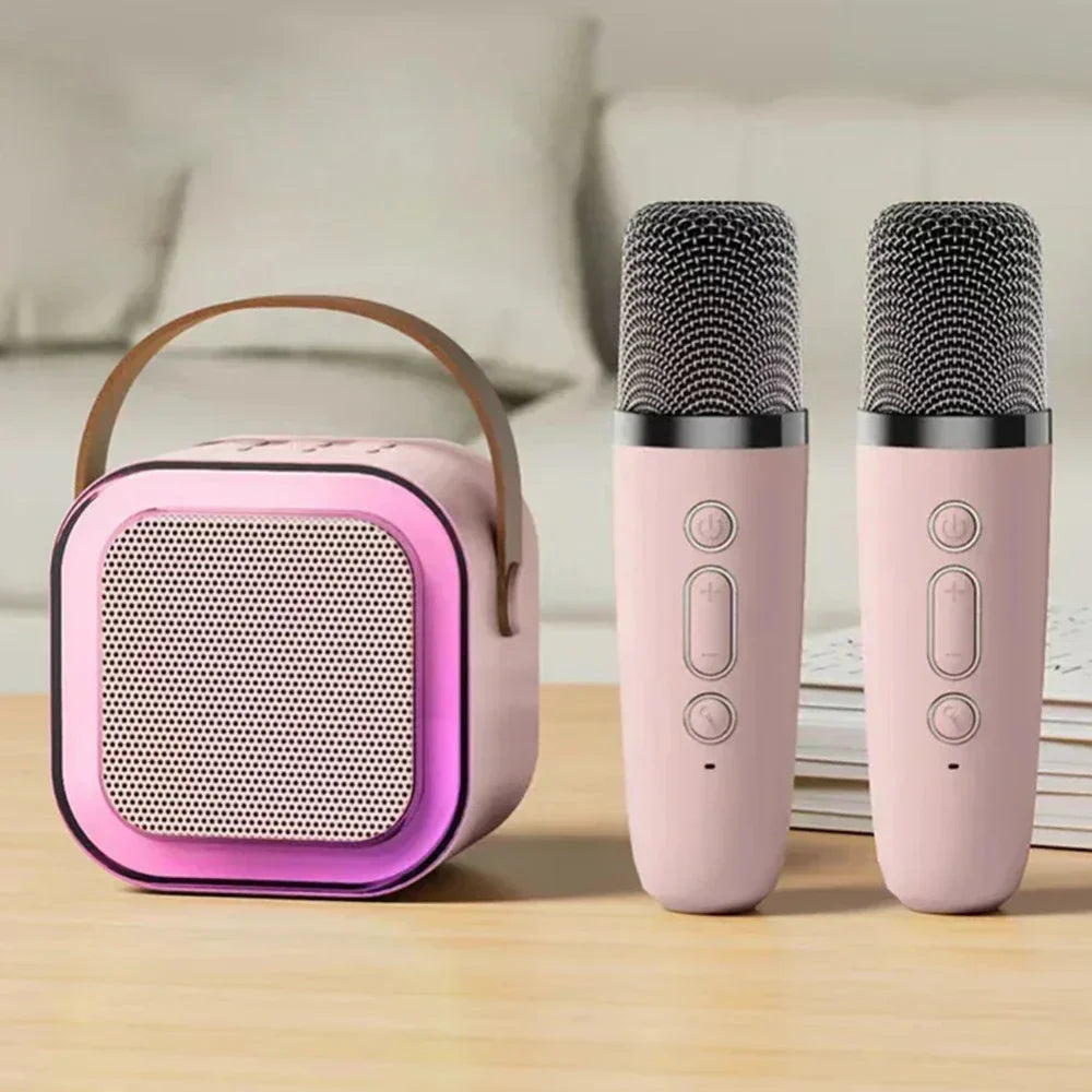 "" Wireless Mini Speaker with Dual Microphones and RGB Lighting