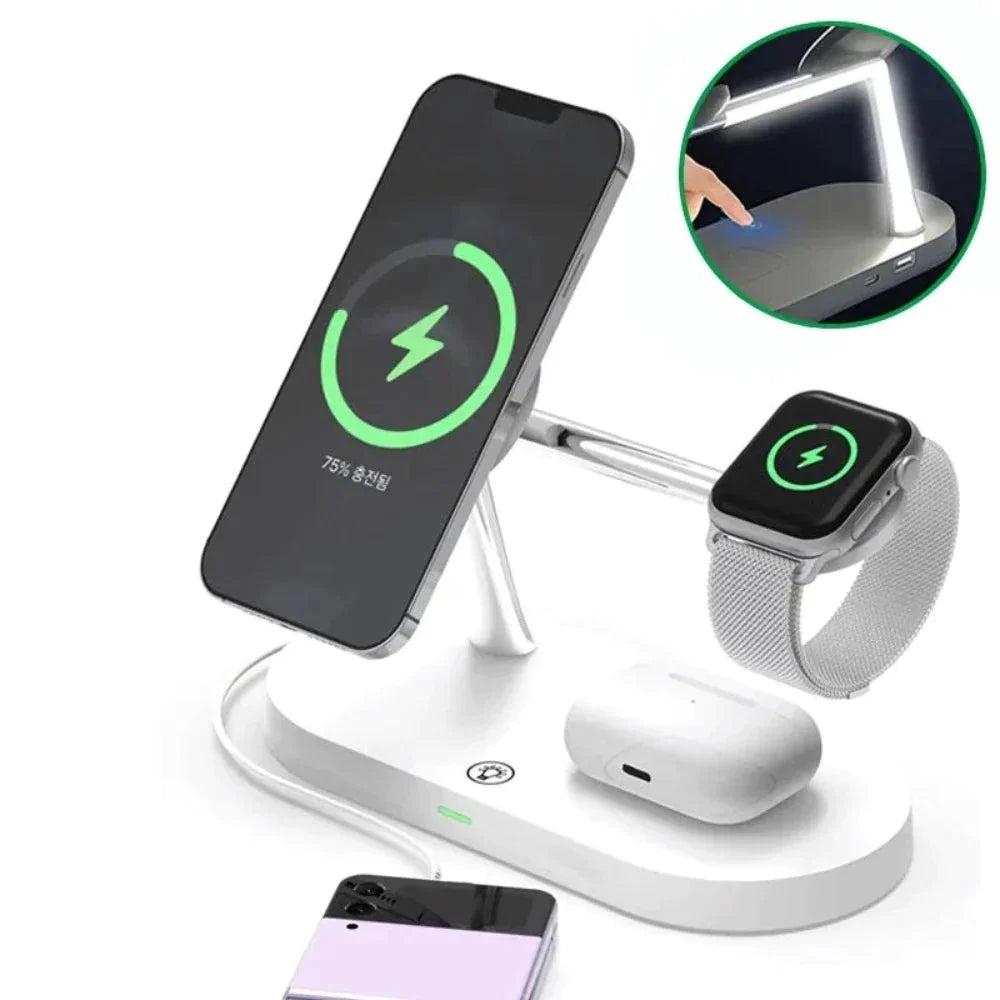 Wireless Charging Lamp Station for iPhone with Magnetic Connectivity