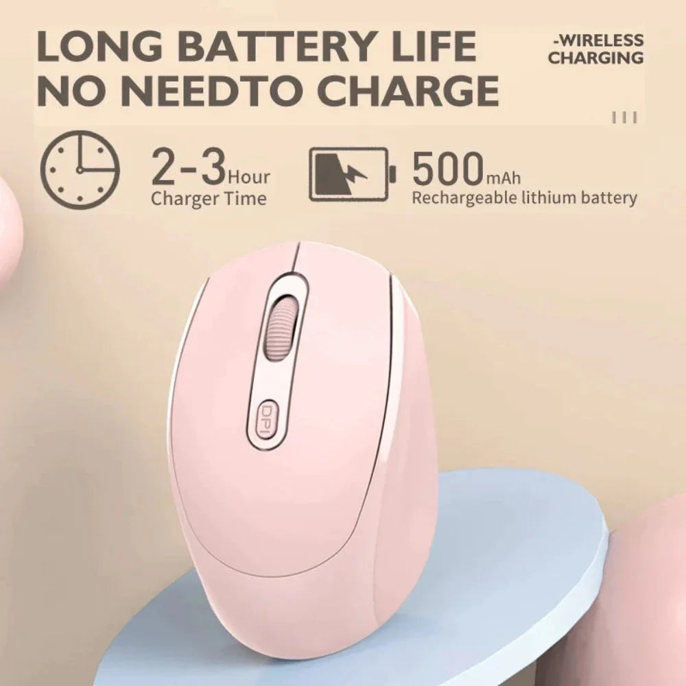 Vibrant High-Resolution Wireless Mouse with Dual Modes
