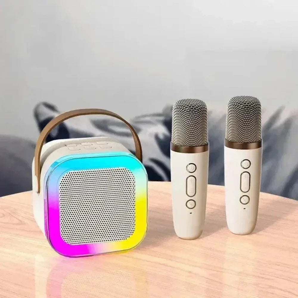 "" Wireless Mini Speaker with Dual Microphones and RGB Lighting