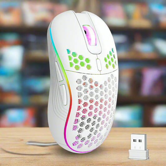 Adjustable DPI Gaming Mouse with RGB Lighting