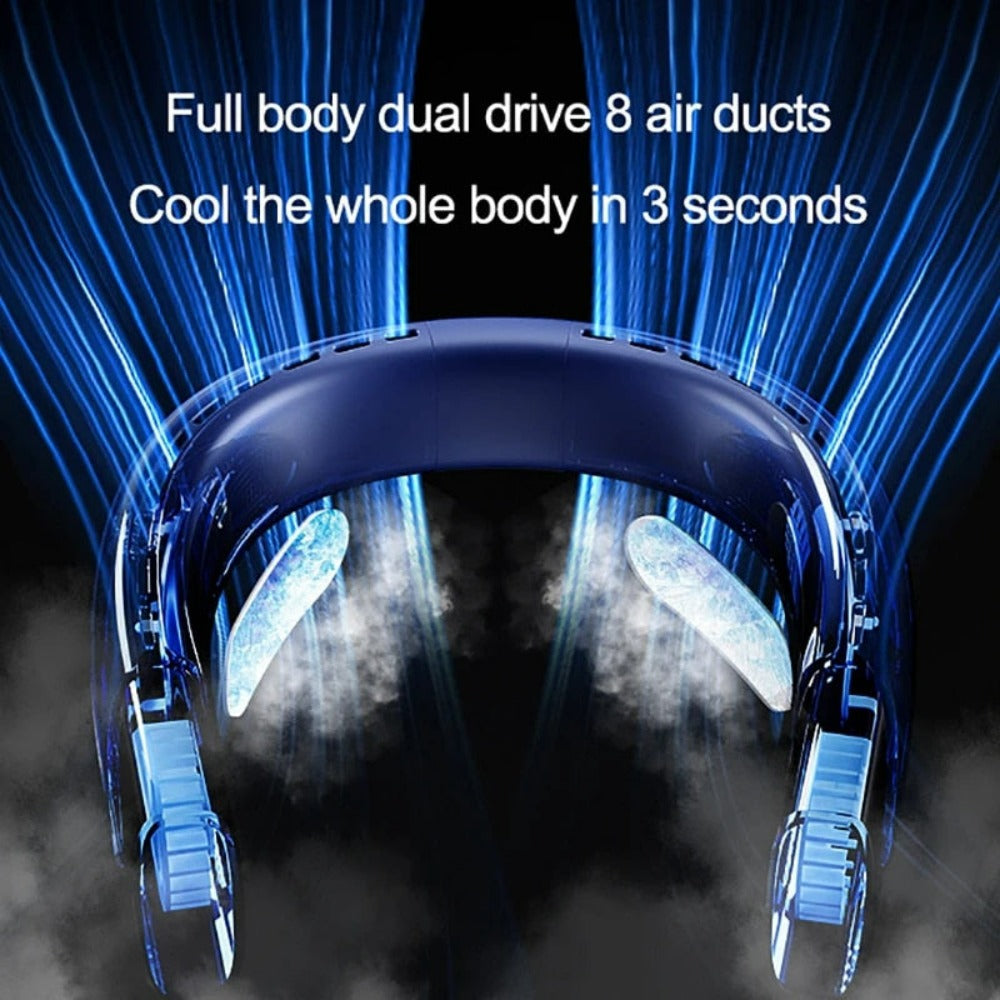 5-Speed Portable Neck Fan for Cooling On-the-Go