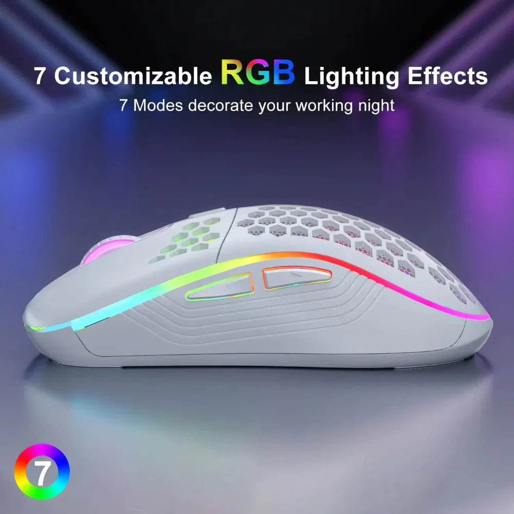 Adjustable DPI Gaming Mouse with RGB Lighting