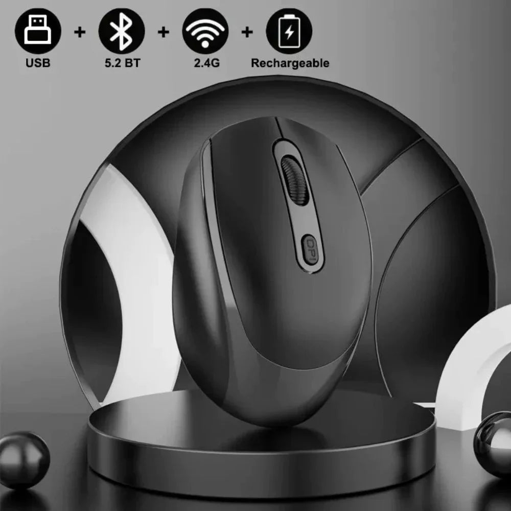Vibrant High-Resolution Wireless Mouse with Dual Modes
